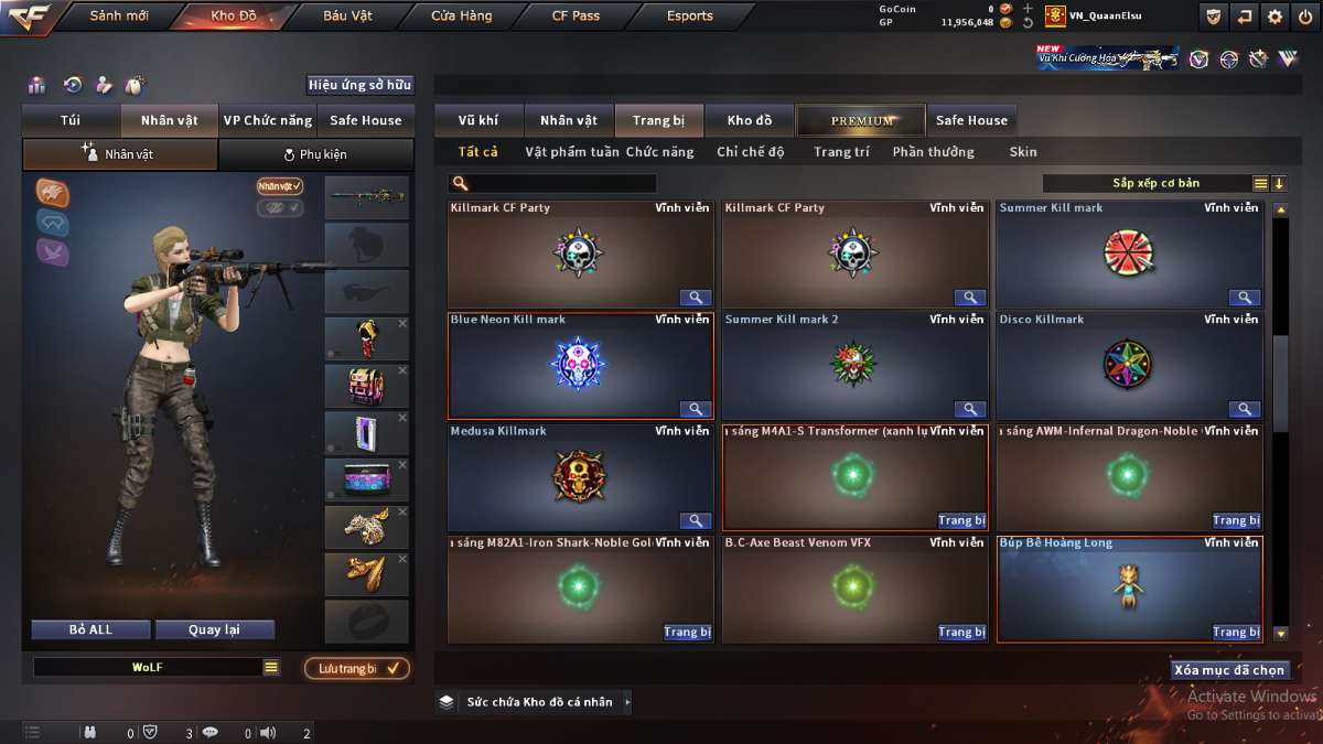 shop acc cf uy tin gia re